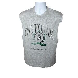 Zara men’s graphic print tank top, size Small, casual, beach, summer, outdoors